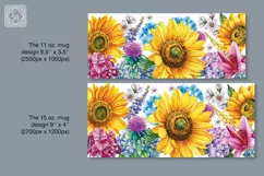 Summer Vibes mug PNG sublimation. 11 & 15 oz mug wrap Product Image 2