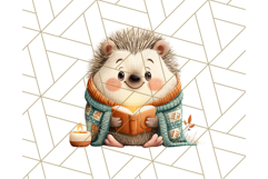 Cozy Autumn Animal Clipart, Fall Forest Critters PNG Product Image 3