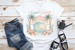 Sunset Chaser PNG sublimation |Beach &amp; Summer PNG T-Shirt Product Image 11