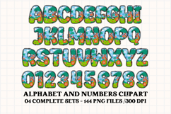 Kids Jungle Alphabet clipart, kids jungle letters doodle Product Image 5