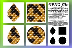 Vibrant Sublimation Patterns: 3D Inflated Puff Jewelry Product Image 1