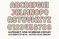 Spring Fling Alphabet png, letters doodle, spring clipart Product Image 5