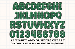 St patrick alphabet png clipart, st patrick letters doodle Product Image 5