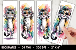 Cute Cat Art Bookmark Sublimation Product Image 1