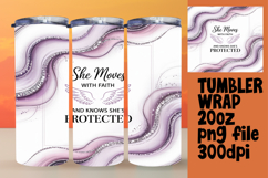 VIBRANT 20oz Tumbler Artwork , Religious Product Image 1