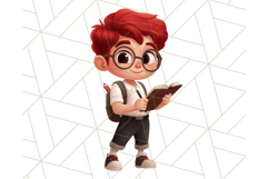 School Teacher Clipart, Boy Teacher PNG, Cute Classroom Art Product Image 9