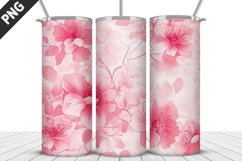 Flowers Tumbler Wrap | Sublimation Design | Tumble PNG Product Image 1