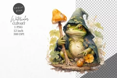 Halloween clipart, Witch frog clipart, Frog clipart Product Image 1