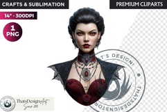 Mystic Mage Portrait Fantasy Sorcerer &amp; Wizard PNG Clipart Product Image 1