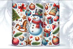 4 Christmas Seamless Tumbler Wrap 20 oz Product Image 4