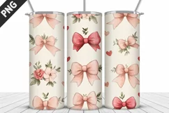 Lovely Hearts Tumbler Design | Valentine's Day Tumbler Wrap Product Image 4