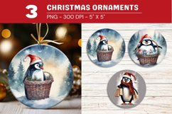 rounded christmas ornament penguin 1 Product Image 1