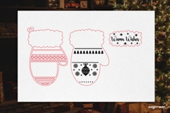Christmas Mitten Ornaments SVG Bundle | Laser Cut | SVG Product Image 11