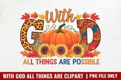 With God All Things Are Possible PNG Product Image 1
