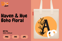 Haven &amp; Hue Boho Floral Monogram Product Image 1