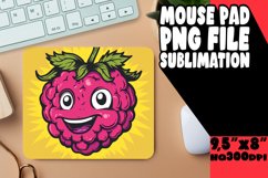 Retro Revival: Smiling Mouse Pad Florals Sublimation PNG Product Image 1