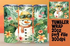 Festive Flurries: 20oz Holiday Tumbler Wraps Product Image 1