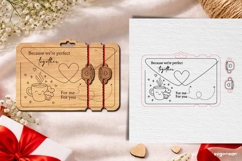 Valentine's Day Couple Bracelets Laser Cut | Glowforge | SVG Product Image 2