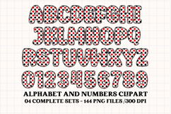 Happy Mouse Alphabet Clipart, happy mouse letters doodle Product Image 5