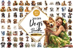 Watercolor Dogs Clipart Bundle Product Image 1