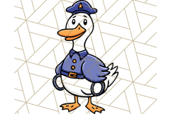 Goose Occupation Clipart PNG, Cute Job-Themed Graphics Product Image 3