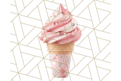 Ice Cream Clipart PNG, Summer Treats Clip Art, Swirl Cone Product Image 3