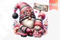 Happy Mother&#039;s Day Sublimation Gnome- PNG Design Product Image 1