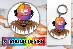 Sweet Circle Coasters Design, Afro Mam Product Image 1