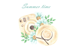 Summer time watercolor set. Country Product Image 11