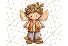 Fall Fairy Clipart PNG, Autumn Fairy People With Wings Product Image 3