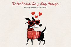 Valentine’s Day Cute Dog Clipart | Love Puppy PNG Product Image 12