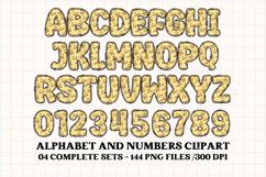 Thanksgiving Alphabet clipart, thanksgiving letters doodle Product Image 5