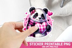 Valentine&#039;s Day Panda Sticker| Valentine&#039;s Day Sticker Product Image 1