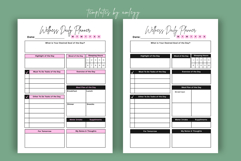 Minimalist Wellness Daily Planner Template, Editable Daily Product Image 3