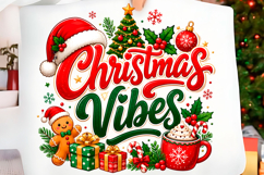 Christmas Vibes Gingerbread Cocoa PNG Product Image 1