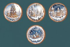 Christmas Decor. Winter Tale Round Pattern 4 PNG sublimation Product Image 2