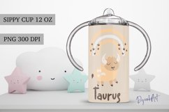 TAURUS 12 oz sippy cup design sublimation PNG Product Image 1