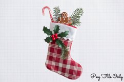 Plaid Christmas Sublimation Quotes Clipart PNG Product Image 1