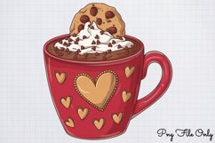 Cute Christmas Coffee Sublimation Clipart PNG Product Image 1