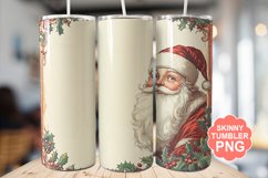 Santa Christmas Tumbler | Christmas Tumbler Wrap Product Image 1