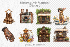 Steampunk Summer Clipart - Summer PNG Product Image 1