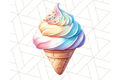 Pastel Sweet Treats Clipart, Ice Cream, Cakes, Donuts Png Product Image 3