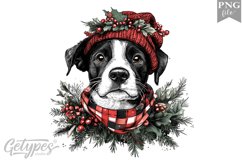Christmas Dog Clipart Design - High Quality 300 Dpi Product Image 1