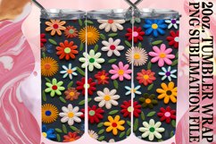 Vibrant Springtime 3D Floral Tumbler Artwork Product Image 1