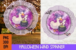 Halloween Season Wind Spinner PNG, Witch Goose PNG Product Image 2