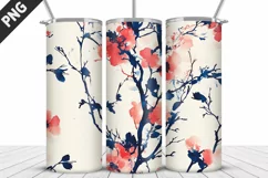 Flowers Tumbler Wrap | Sublimation Design | Tumble PNG Product Image 4