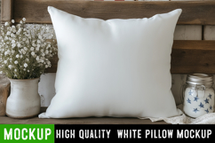4th of July Pillow White Mockup,Mockup,White Pillow Mockup