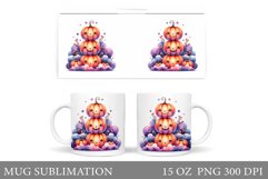 Cute Pumpkin Mug Design. Cute Halloween Mug Sublimation Product Image 1