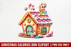Christmas calories don Clipart PNG Product Image 1