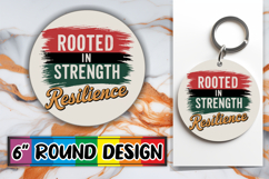 Bright Round Ornaments Sublimation PNG, Juneteenth Product Image 1